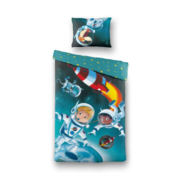 De Kleine Astronauten - Dekbedovertrek Hello Earth!